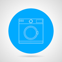 Image showing Flat vector icon for washing machine