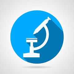 Image showing Flat vector icon for microscope