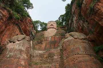 Image showing Grand Buddha statue in Leshan, China