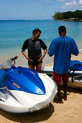 Image showing Jetski in Barbados