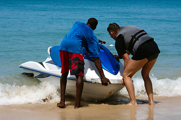 Image showing Jetski in Barbados
