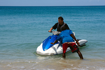 Image showing Jetski in Barbados