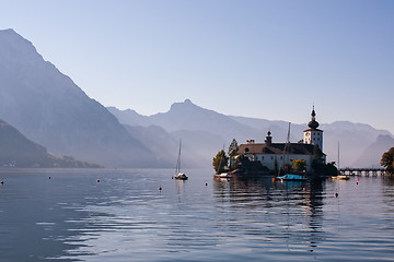 Image showing Castle on Traunsee lake in Austria