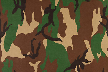 Image showing Camouflage pattern on cloth.