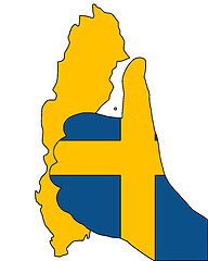 Image showing Swedish finger signal