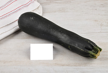 Image showing Zucchini and card