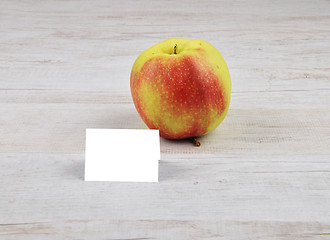 Image showing Apple and card