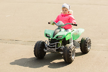 Image showing attractive little girl on outdoor