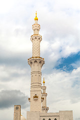 Image showing history heritage islamic monument mosque in abu dhabi