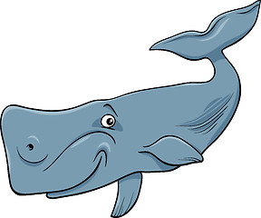 Image showing whale animal cartoon illustartion