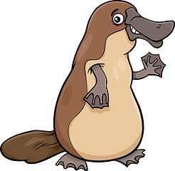 Image showing platypus animal cartoon illustartion