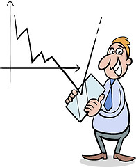 Image showing economic crisis cartoon illustration