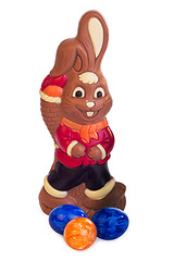 Image showing Easter bunny of chocolate