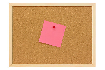 Image showing Pink note