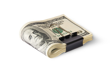 Image showing Dollar Bills With Clip Lying