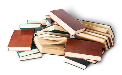 Image showing Chaotically scattered old books