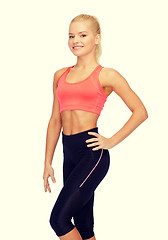 Image showing beautiful athletic woman in sportswear
