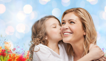 Image showing happy mother and daughter hugging