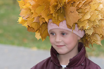 Image showing girl in wreaths