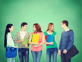 Image showing group of smiling students standing