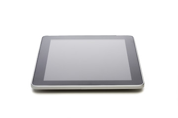 Image showing black tablet pc computer with blank screen