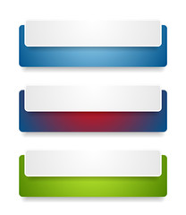 Image showing Abstract web headers design. Vector banners