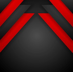 Image showing Red and black corporate vector background