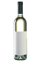 Image showing White wine bottle