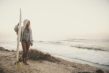 Image showing Surfer Girl