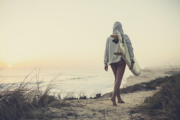 Image showing Surfer Girl