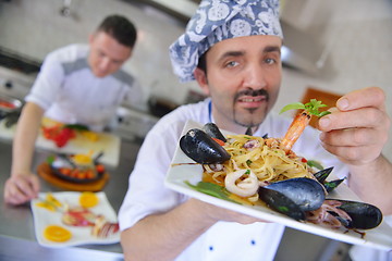 Image showing chef preparing food