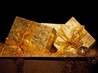 Image showing Golden gifts