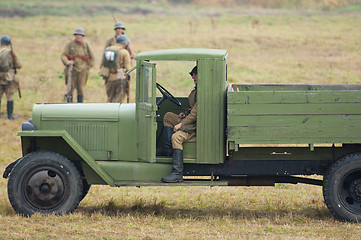 Image showing Retro military truck