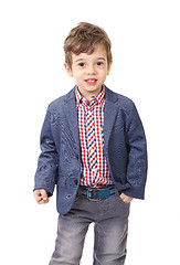 Image showing little boy with jacket and shirt