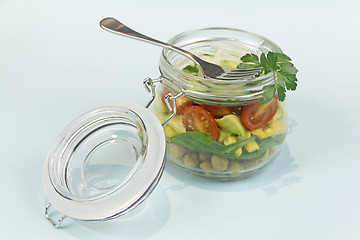 Image showing Jar Of Salad