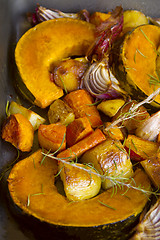 Image showing Rustic Baked Vegetables