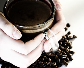 Image showing Cup with coffee