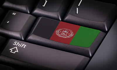 Image showing Flag on keyboard