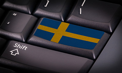 Image showing Flag on keyboard