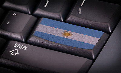 Image showing Flag on keyboard