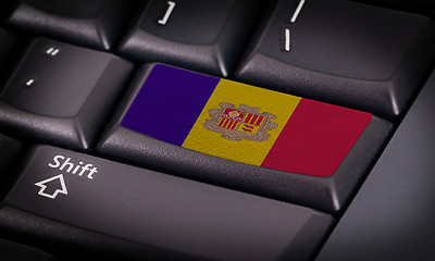 Image showing Flag on keyboard