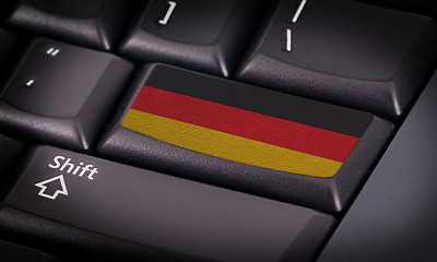 Image showing Flag on keyboard