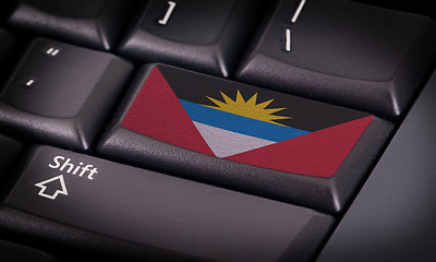 Image showing Flag on keyboard