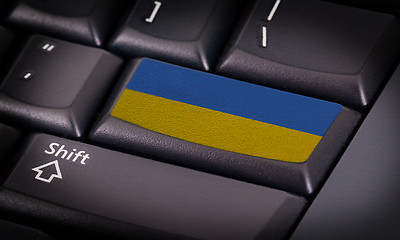 Image showing Flag on keyboard