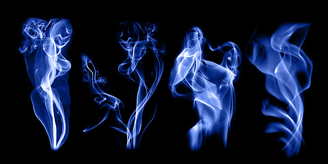 Image showing Four smokes