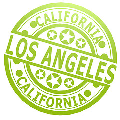 Image showing Los Angeles stamp