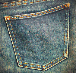 Image showing jeans pocket