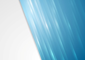 Image showing Bright blue stripes vector background