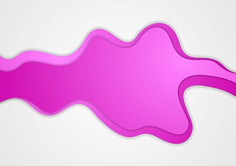 Image showing Abstract purple waves background