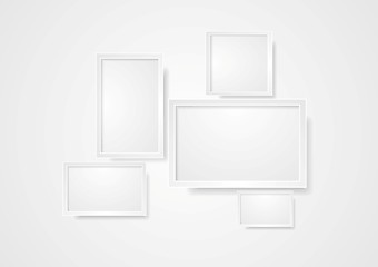 Image showing Blank grey frame abstract background